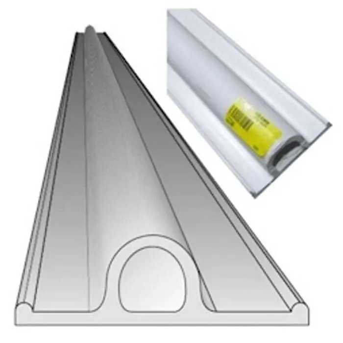 TACO Precut Flexible Vinyl Boat Dock Bumper - 6' Flat - V11-0948WHA6