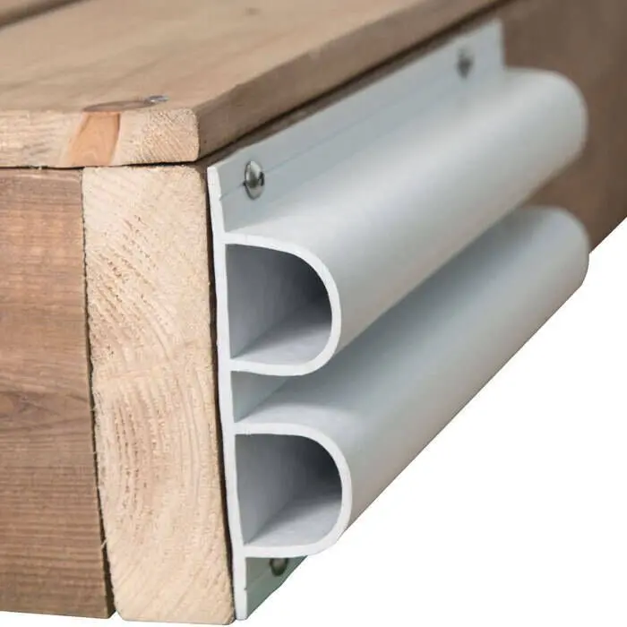 Dock Edge Premium PVC Edge Bumper - Double "D" Profile (5-Pack) - DE1002F