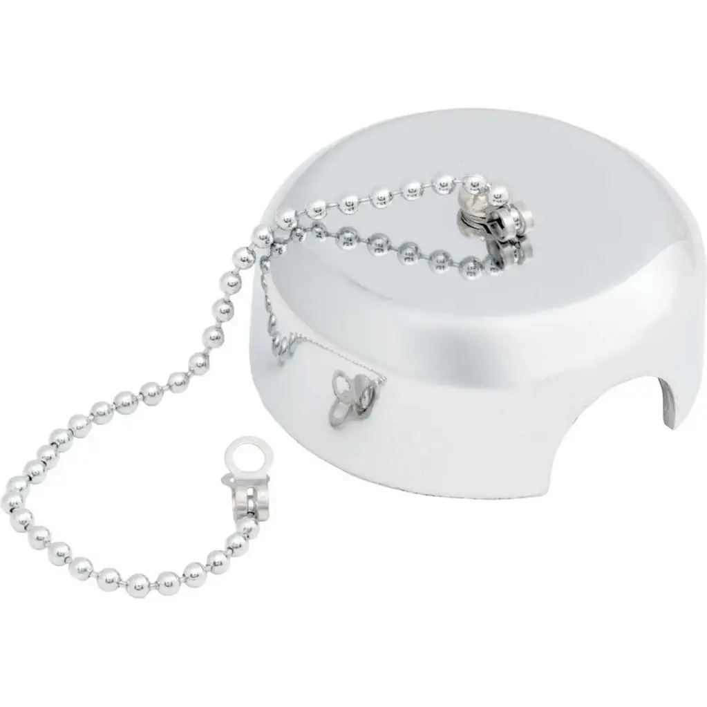Whitecap Deck Pipe Cover with Chain - S-0113T
