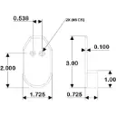 TACO Rub Rail End Cap - F90-0002BKN-1