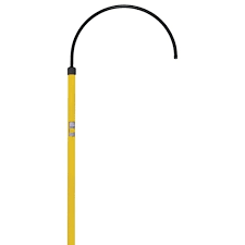 Salisbury 24403 8 ft (2.44m) Insulated Body Rescue Hook -  Non-conductive handles constructed of fiberglass materials and tested per OSHA and ASTM F711 - Tested @ 15kV/6" or 100kV/ft 