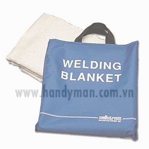 Sellstrom 5' x 6' ( 18 oz.) Fiberglass Welding Blanket in Blue Nylon Bag w/ Handles part no: 97455