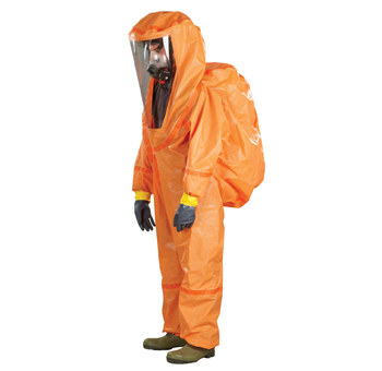 Ansell Microchem 5000 Apollo Orange Small Disposable Chemical-Resistant Suit