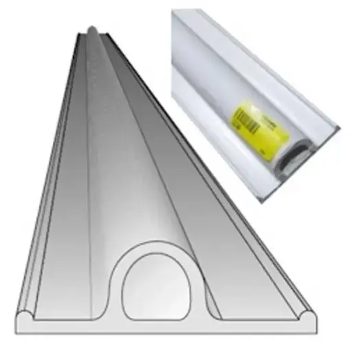 [#885235] TACO Precut Flexible Vinyl Boat Dock Bumper - 6' Flat - V11-0948WHA6