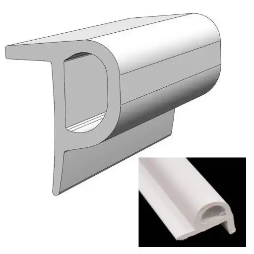 [#885234] TACO Precut Flexible Vinyl Boat Dock Bumper - V11-0961WHA6