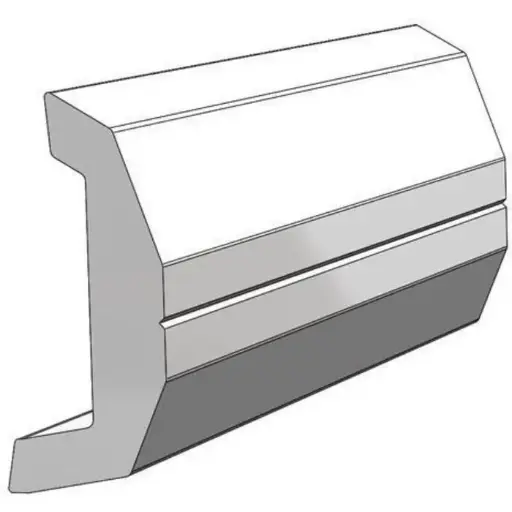 [#989081] TACO V21-3670 Rigid Vinyl Rub Rail