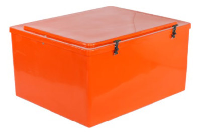 [LPB-40] Billy Pugh  Fiberglass Life Perserver Boxes - Orange 53" X 44" X 28", part no: LPB-40, part no: LPB-40