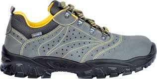 [23.5.7.3.1.5802] COFRA SAFETY SHOE ANTHRACITE PUNCHED SUEDE LEATHER/YELLOW FABRIC/STEEL PLATE,PART NO: NEW TIGRI S1 P FO SR