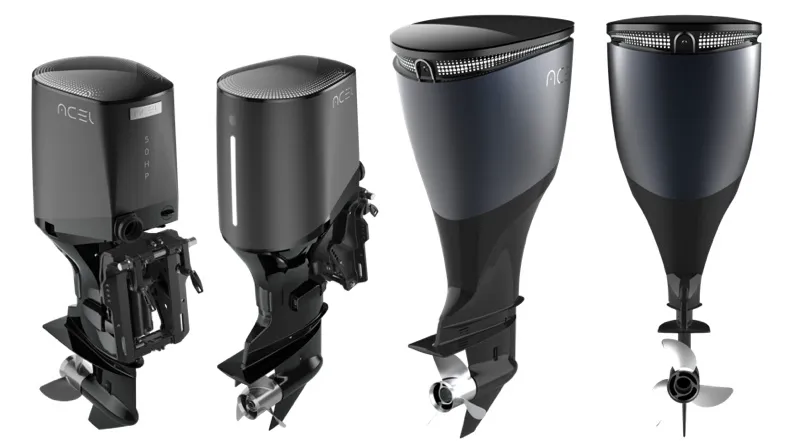 [ACEL-IE75] Acel Electric Outboard Motor IE75 75HP including battery and controller 